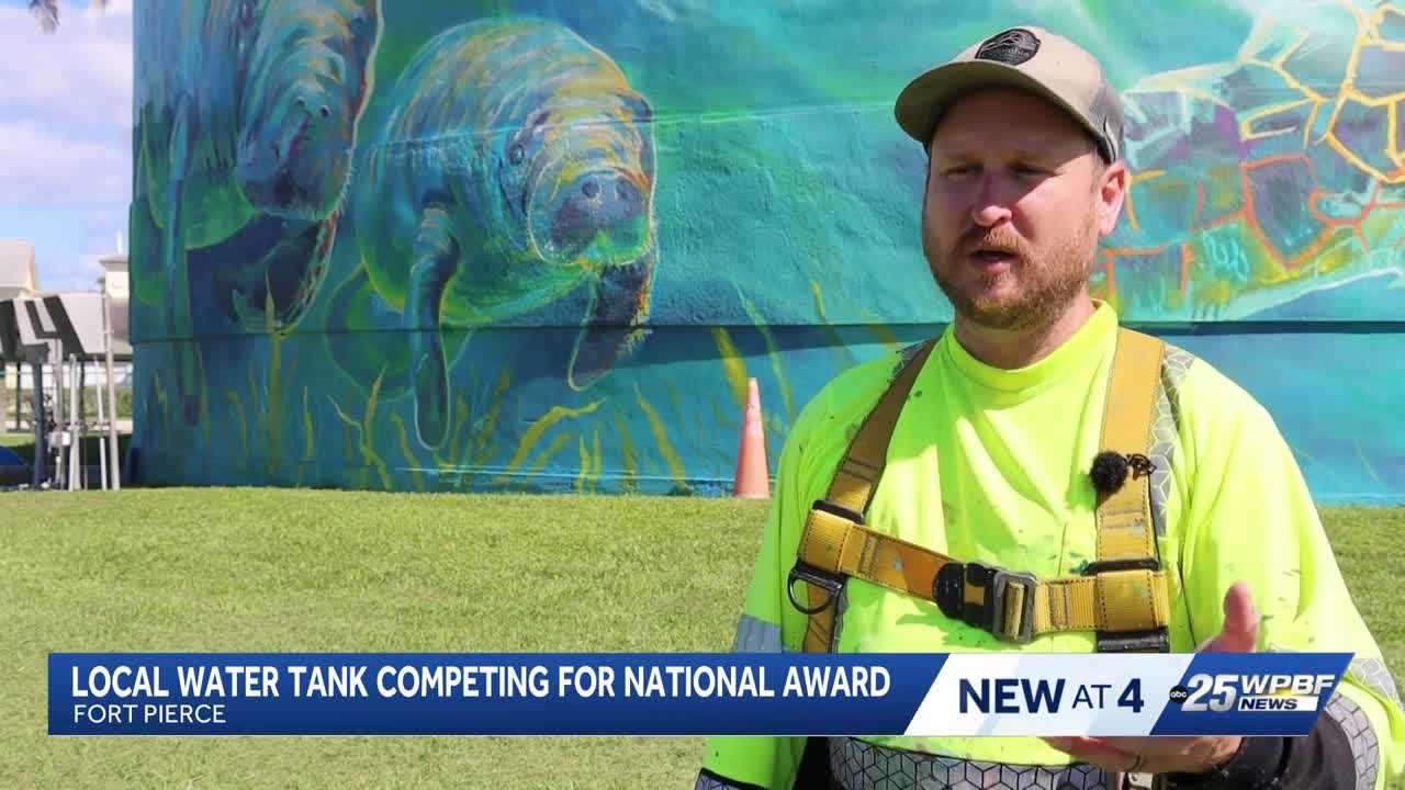 Treasure Coast water tank in the running for a national award — WPBF West Palm Beach, Dunedin Business news
