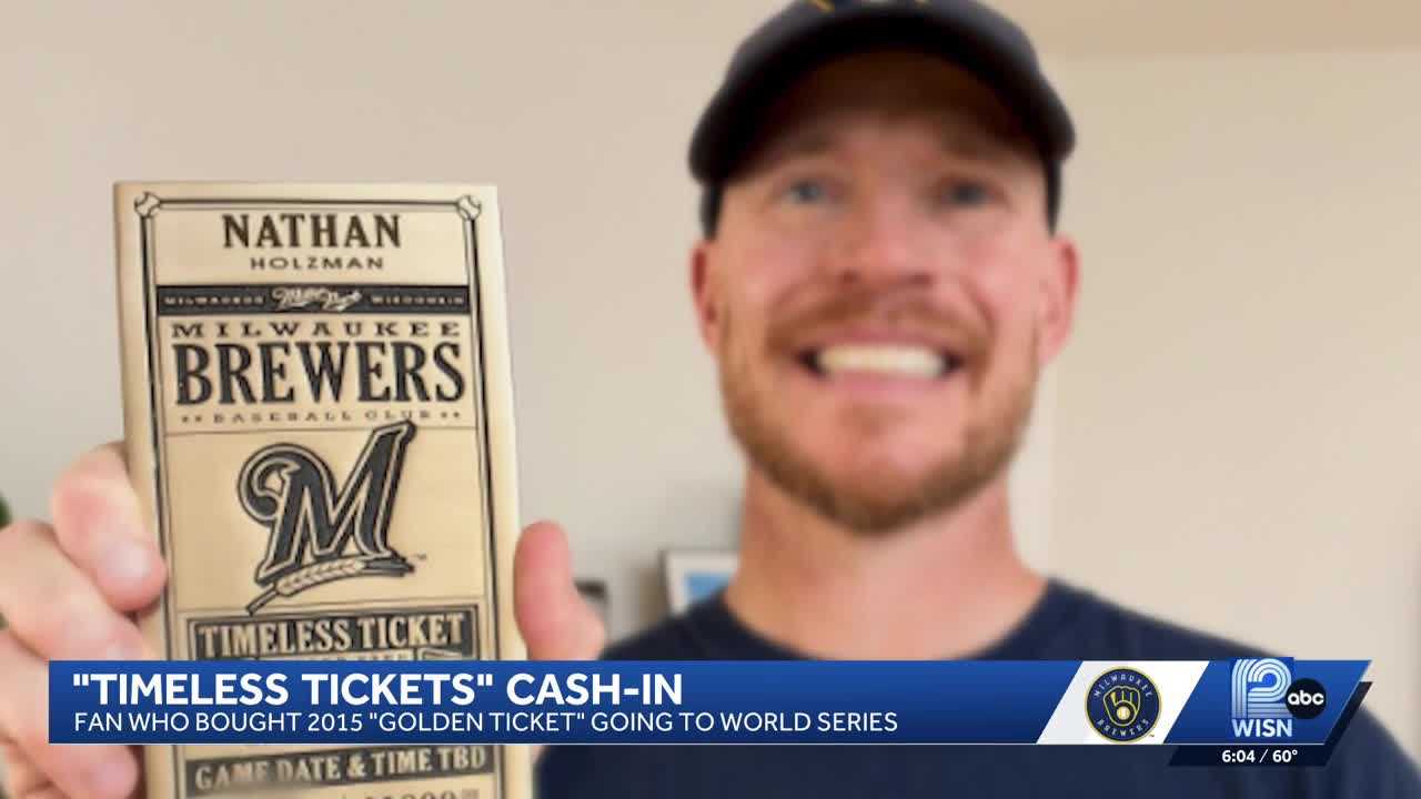 Brewers fan redeems 12-year-old 'Timeless Ticket' for World Series game — WISN 12 Milwaukee, Dunedin Sports news