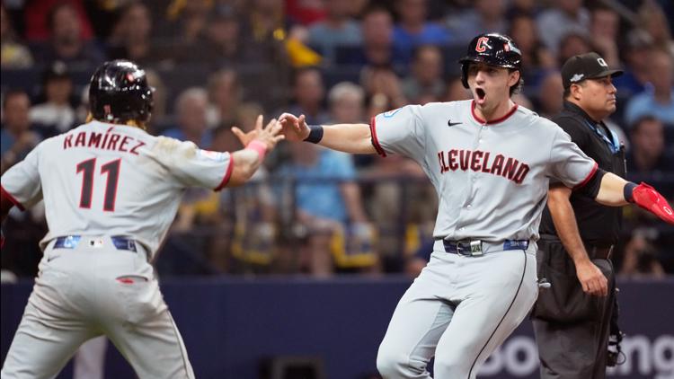 Chase DeLauter and José Ramírez lead the Guardians to a 7-3 win over the Rays in Game 1 of the ALCS — WTSP Sports Tampa Bay, Dunedin Sports news