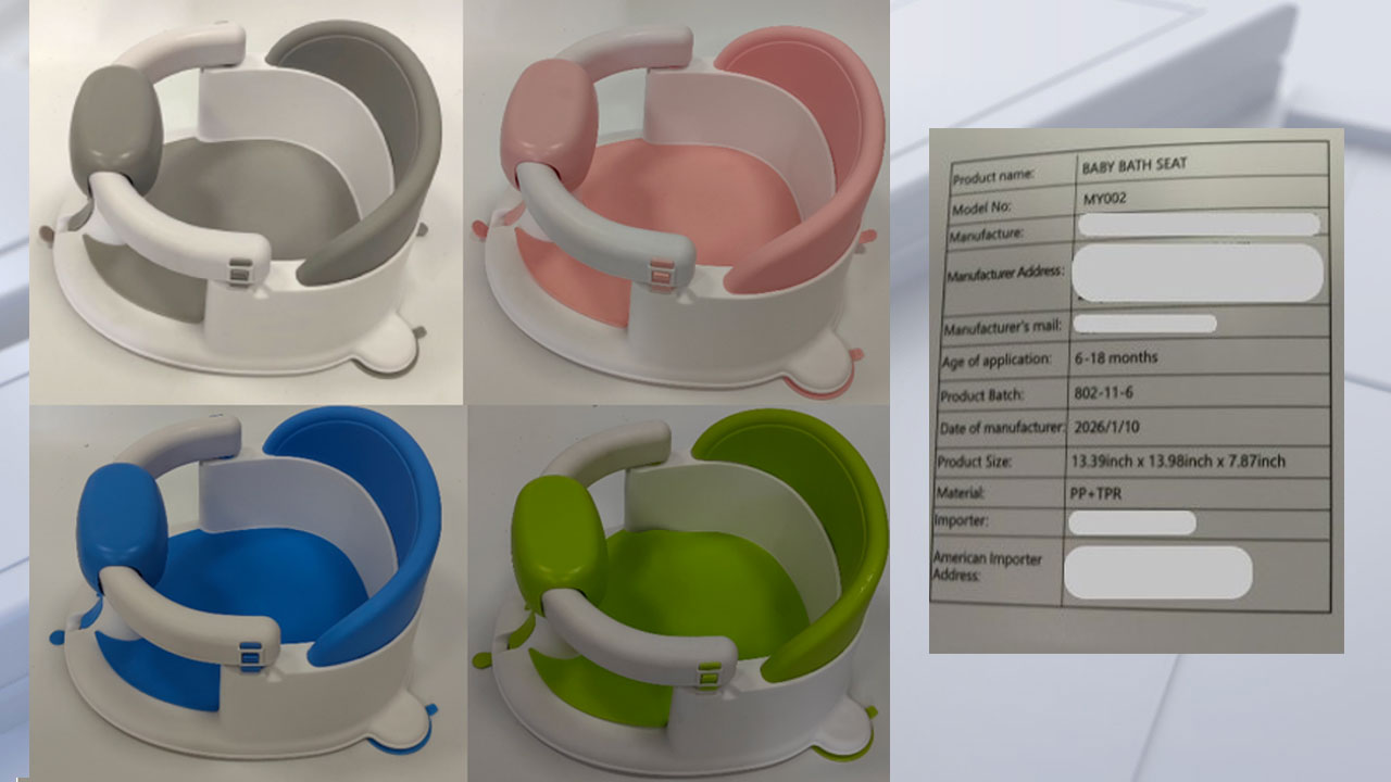 Baby bath seats sold on Amazon under recall for risk of serious injury, drowning — FOX 13 Tampa Bay News, Dunedin Government news
